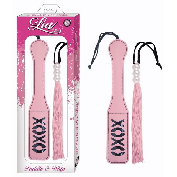 LUV PADDLE and Whip For S&M Roleplay Pink - - Paddles And Slappers