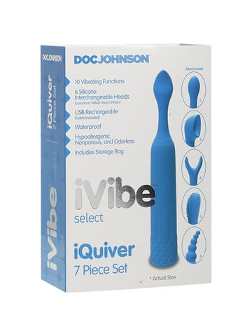 IVibe Select iQuiver 7 Piece Set Periwinkle - Personal Massagers