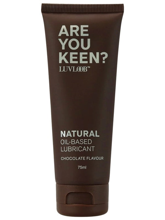 Luvloob Are You Keen Oil Based Lubricant Chocolate 75ml - Massage Oils and Lubricants