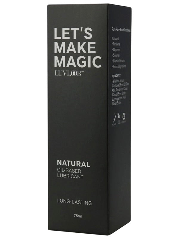 Luvloob Lets Make Magic Oil Based Lubricant 75ml - - Massage Oils and Lubricants