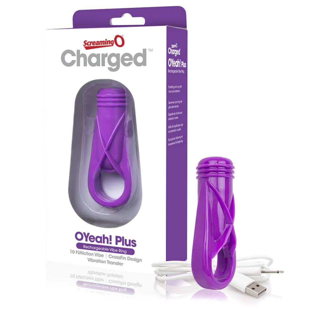 Screaming O Charged Oyeah! Plus Vibrating Cock Ring - Single - - Vibrating Cock Rings