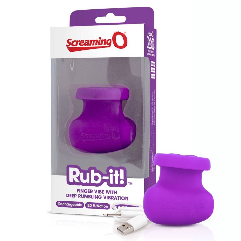 Screaming O Charged Rub-it Adult Finger Massager - - Finger and Tongue Vibrators