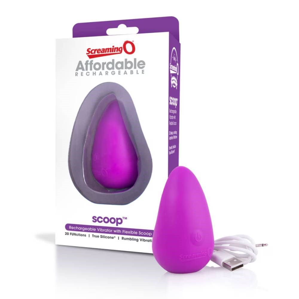 Screaming O scoop 20 Functions Rechargeable Massager Single - - Personal Massagers