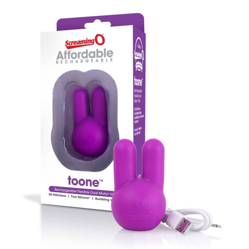 Screaming O toone Rechargeable Flexible Dual Motor Vibrator - - Personal Massagers