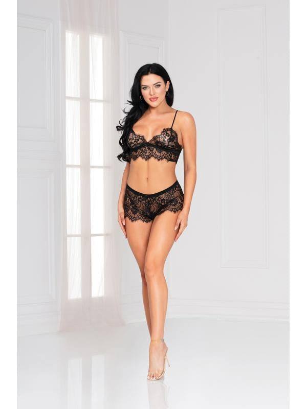 Seven Til Midnight Enchanting Bra Set Black XL - - Bras and Bra Sets
