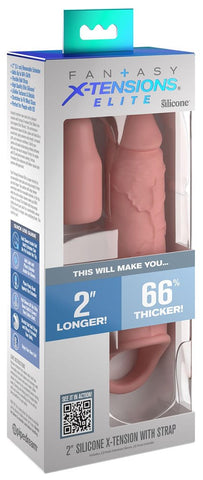 Fantasy Xtensions Elite 6 Inch Extension with Strap Light - Penis Sleeves and Extenders