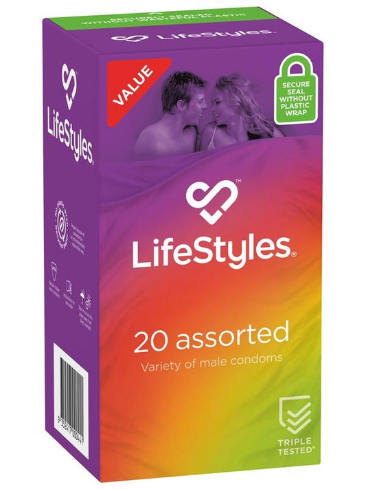 LifeStyles ASSORTED Condoms 20s - Condoms