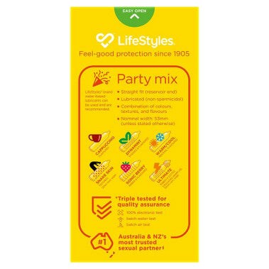 LifeStyles Party Mix Condoms 10s - Condoms