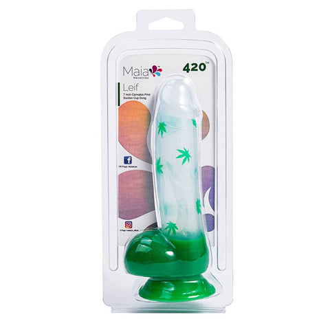 Maia LEIF Leaf Print Realistic Dong - Realistic Dildos