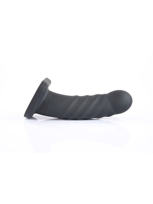 Merge Sportsheets Banx Ribbed Hollow Dildo Black - Realistic Dildos