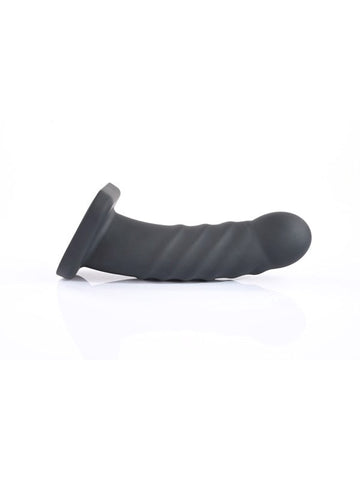 Merge Sportsheets Banx Ribbed Hollow Dildo Black - Realistic Dildos
