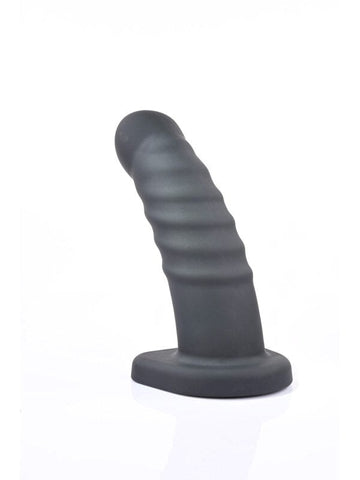 Merge Sportsheets Banx Ribbed Hollow Dildo Black - Realistic Dildos