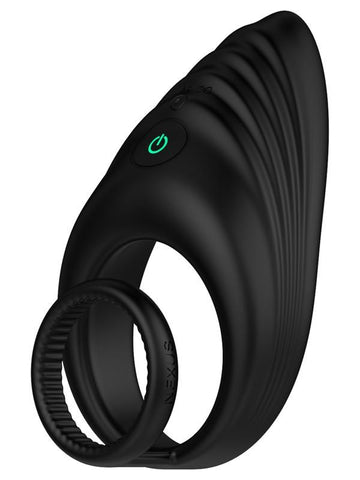 Nexus ENHANCE Vibrating Cock and Ball Ring Black - Vibrating Cock Rings