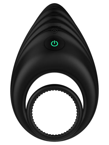 Nexus ENHANCE Vibrating Cock and Ball Ring Black - Vibrating Cock Rings