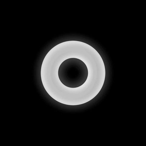 NS Novelties Firefly Stretchy Bubble Ring White - Stretchy Cock Rings