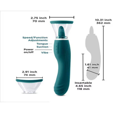 NS Novelties INYA Triple Delight Clitoral Vibrator - Clit Ticklers and Pulsators