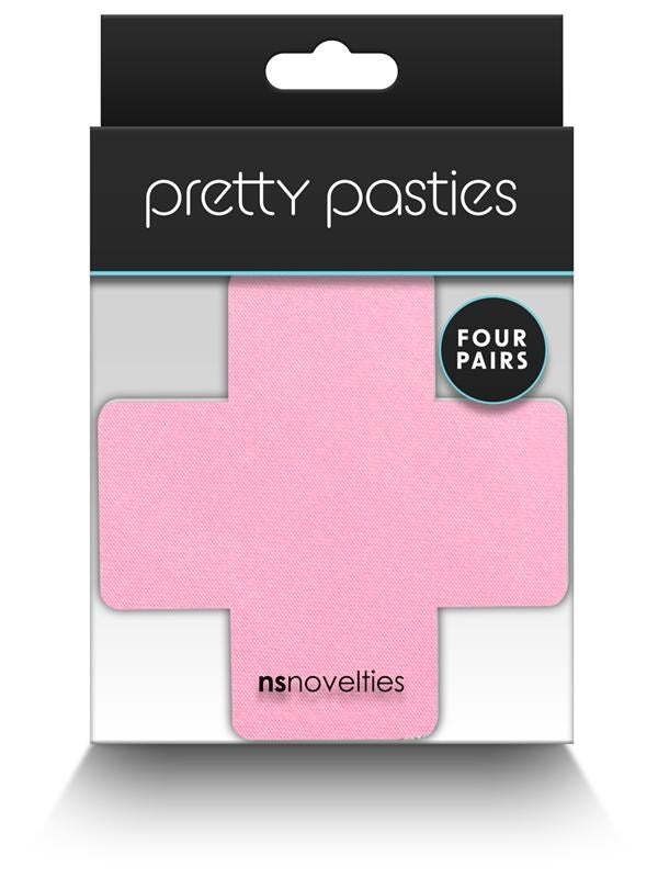 NS Novelties Pretty Pasties Cross II Assorted Nipple Cover 4 Pairs - Breast and Nipple Toys