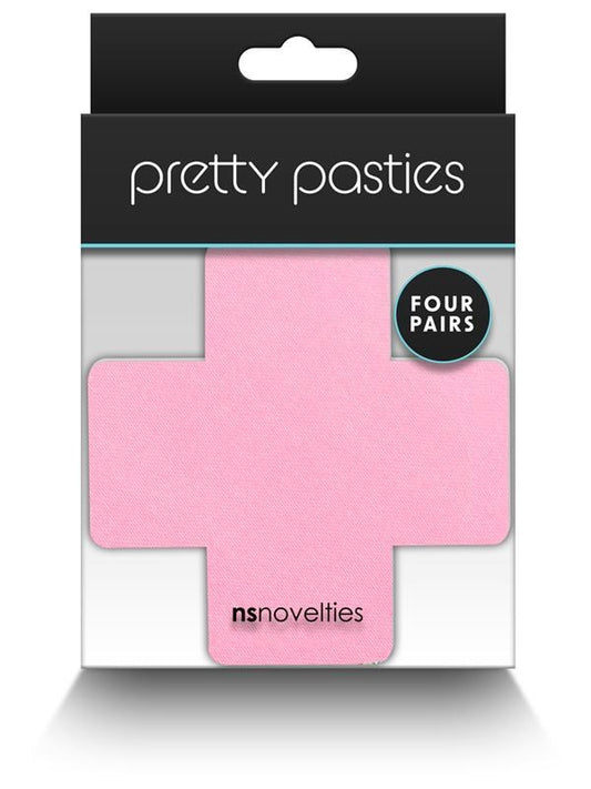 NS Novelties Pretty Pasties Cross II Assorted Nipple Cover 4 Pairs - Breast and Nipple Toys