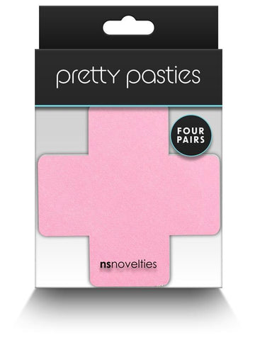 NS Novelties Pretty Pasties Cross II Assorted Nipple Cover 4 Pairs - Breast and Nipple Toys
