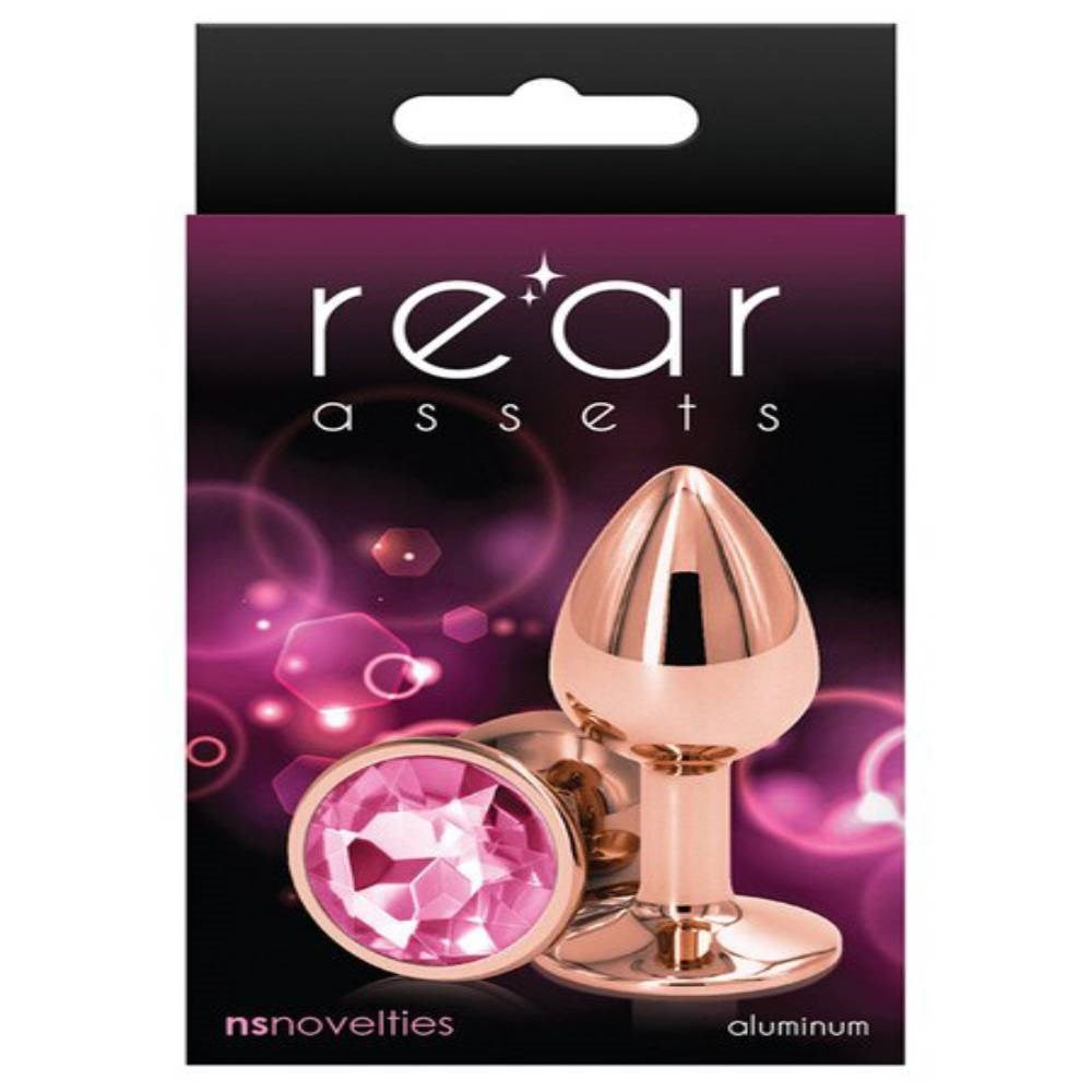 NS Novelties Rear Assets Rose Gold Small Butt Plug - - Butt Plugs