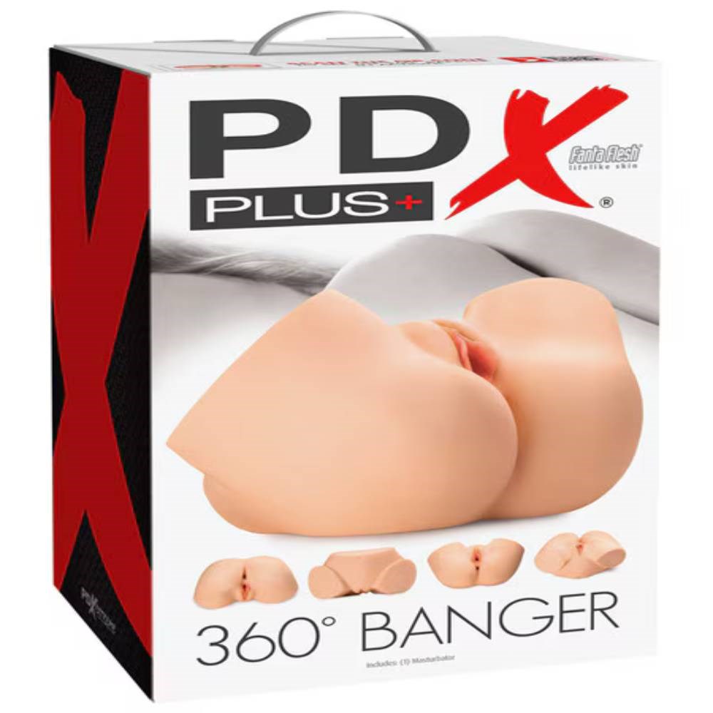 PDX Plus 360 Banger Realistic Mens Masturbator - Realistic Butts And Vaginas