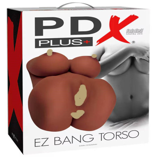 PDX Plus EZ Bang Torso Realistic Male Masturbator - Realistic Butts And Vaginas