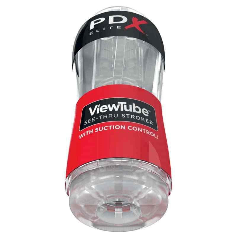 PDX Elite ViewTube See-Thru Male Stroker Display 12 Count - Masturbators and Strokers