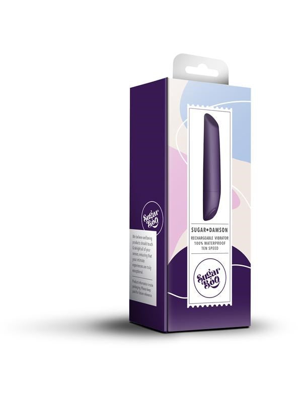 Rocks Off SugarBoo Sugar Damson Bullet Vibrator - - Bullet Vibrators