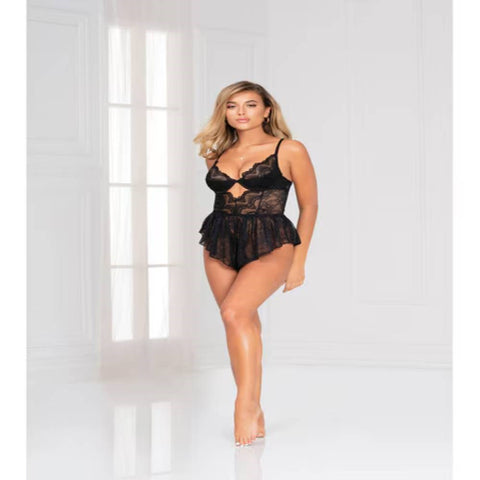 Seven Til Midnight Women Radiance Romper Black - Teddies and Bodysuits