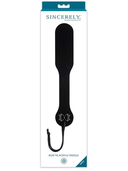 Sportsheets Sincerely Bow Tie Acrylic Spanking Paddle - Paddles And Slappers