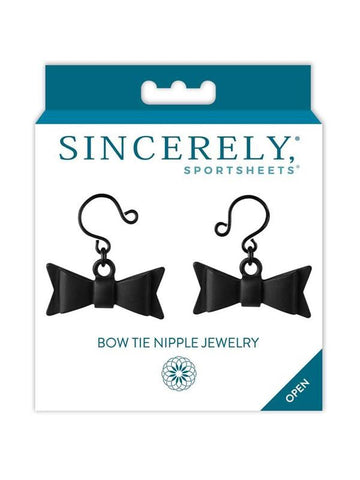 Sportsheets Sincerely Bow Tie Adjustable No Pierce Nipple Jewelry - Breast and Nipple Toys