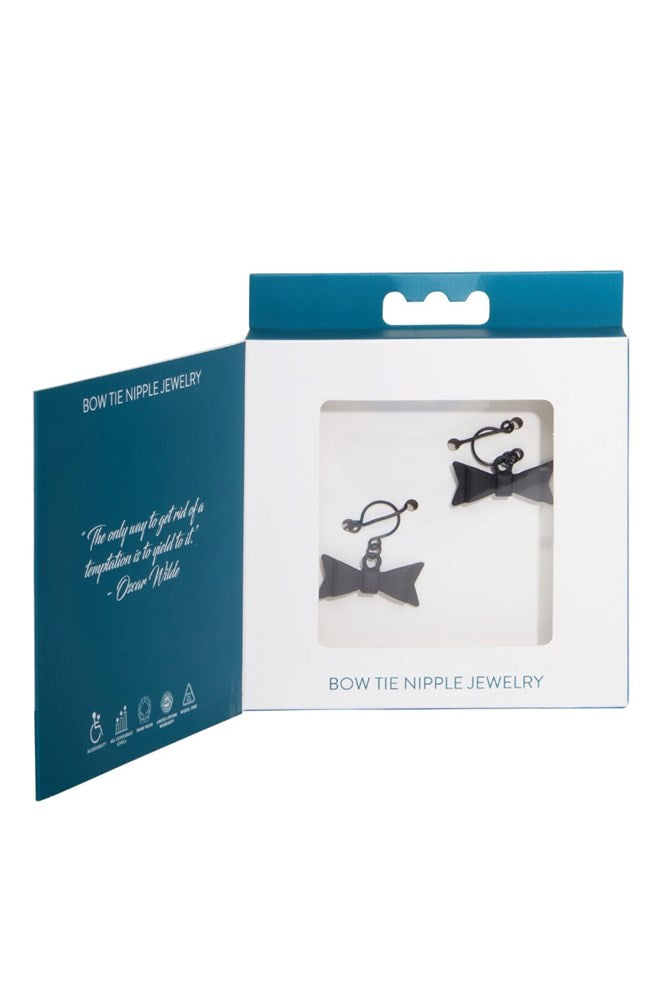 Sportsheets Sincerely Bow Tie Adjustable No Pierce Nipple Jewelry - - Breast and Nipple Toys