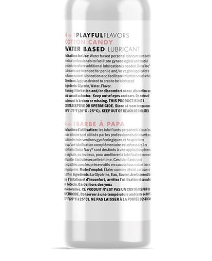 Swiss Navy Playful 4 in 1 Cotton Candy Flavoured Lubricant 118ml - Lubricants and Lotions