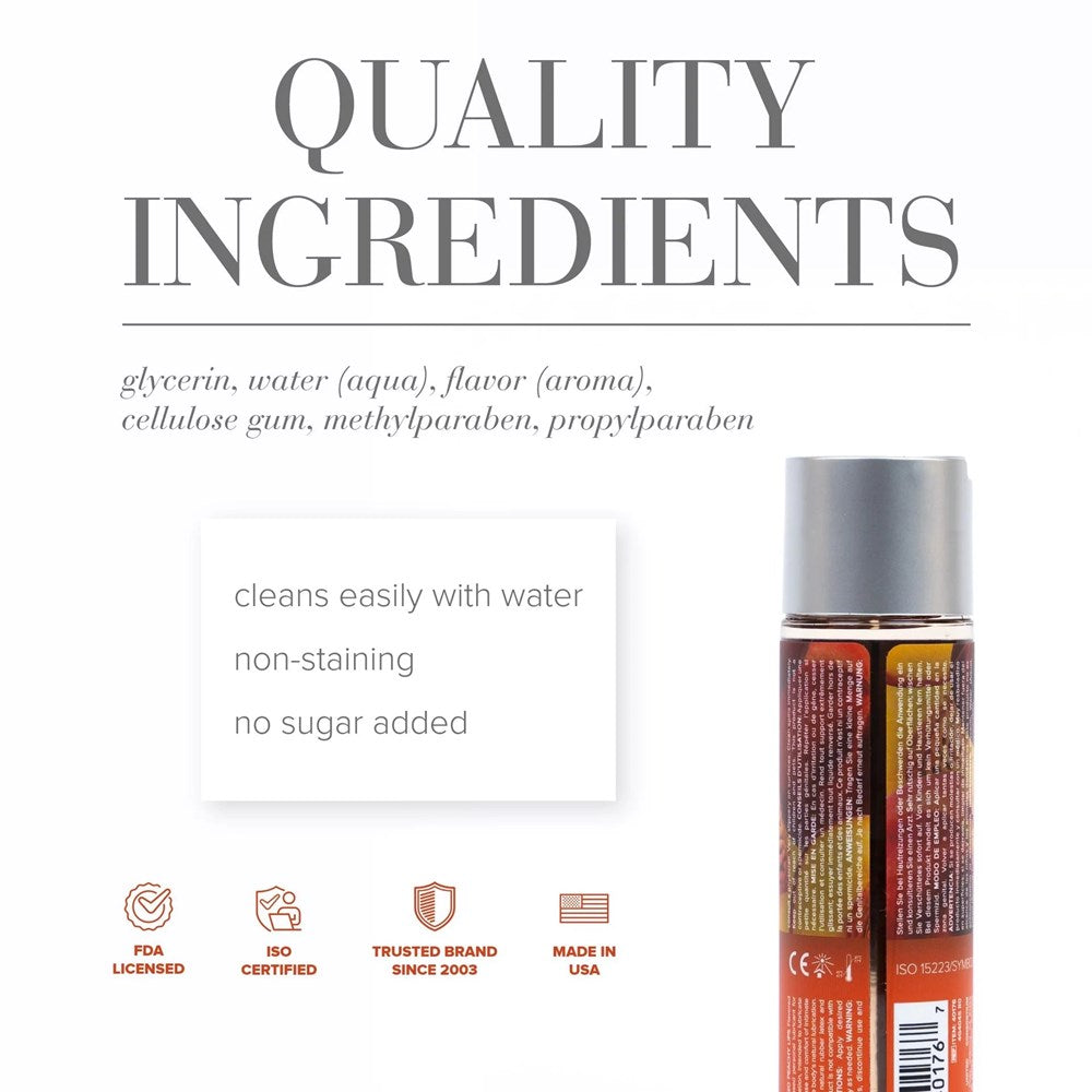System Jo Peaches and Cream H20 Peachy Lips 120ml Plus FREE H2O Vanilla Cream Lubricant 30ml - Lubricants and Lotions