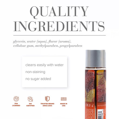 System Jo Peaches and Cream H20 Peachy Lips 120ml Plus FREE H2O Vanilla Cream Lubricant 30ml - Lubricants and Lotions