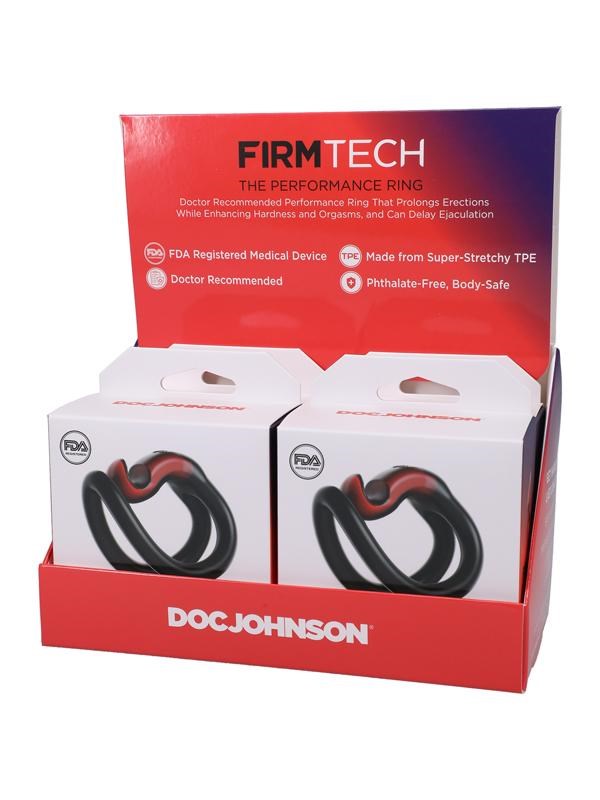 Doc Johnson Firmtech Performance Stretchy Cock Ring 4 Pack - Stretchy Cock Rings