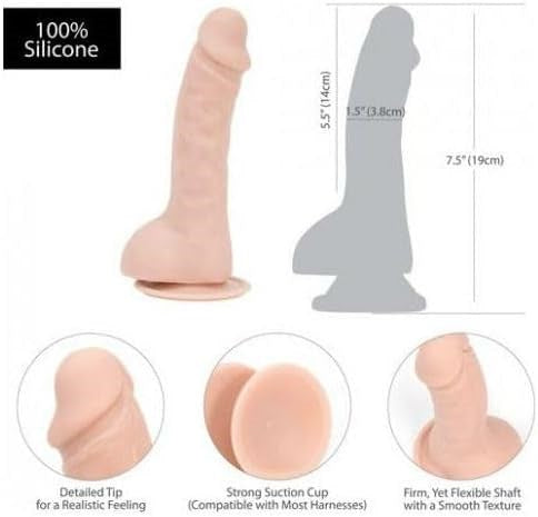 Addiction Brad Realistic Dong Beige 7.5 Inch - - Realistic Dildos