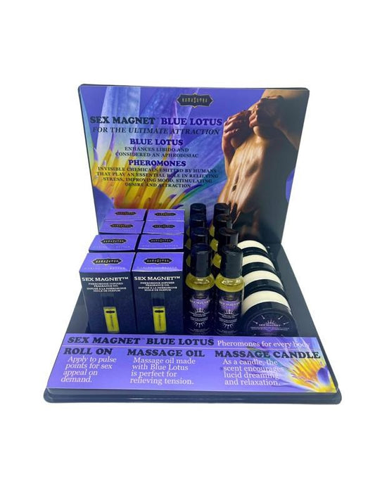 Kama Sutra Sex Magnet Pheromone Fragrance Oil Blue Lotus Prepack Display 20 units - Bath and Intimate Fragrances
