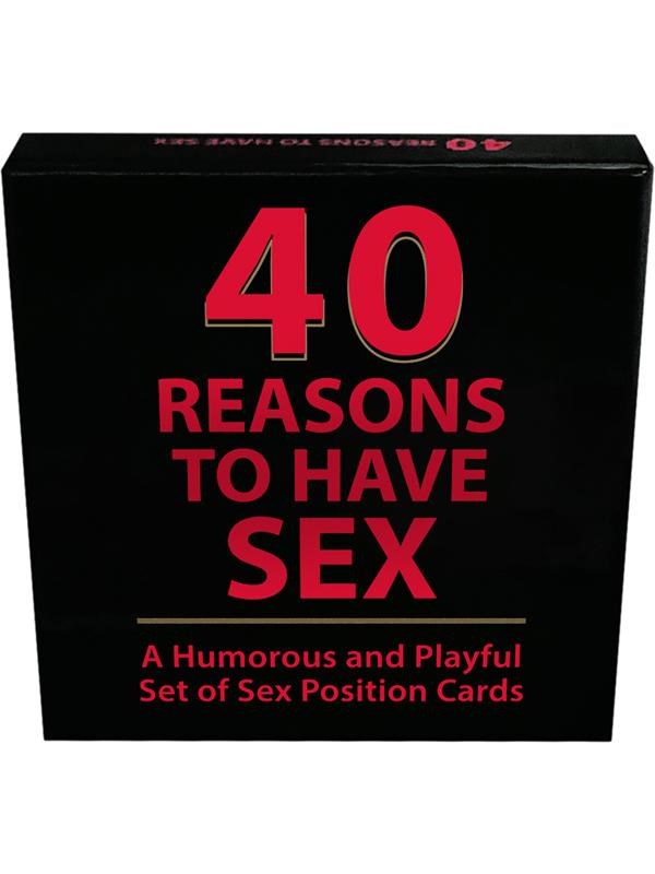 Kheper Games 40 Reasons to Have Sex Position Card Game - Sex Games, Coupons and Tricks