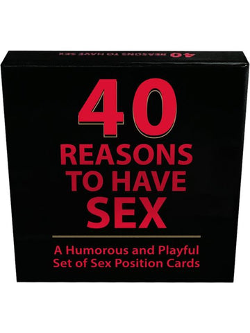 Kheper Games 40 Reasons to Have Sex Position Card Game - Sex Games, Coupons and Tricks