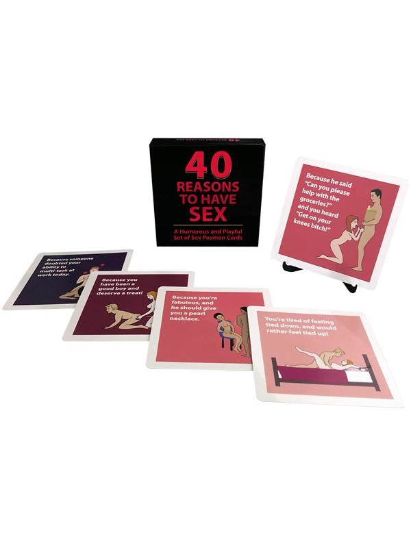 Kheper Games 40 Reasons to Have Sex Position Card Game - Sex Games, Coupons and Tricks