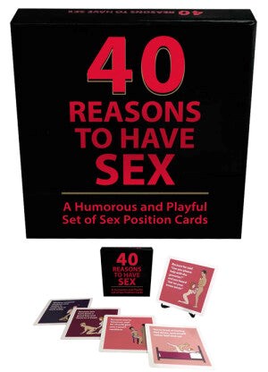 Kheper Games 40 Reasons to Have Sex Position Card Game - Sex Games, Coupons and Tricks
