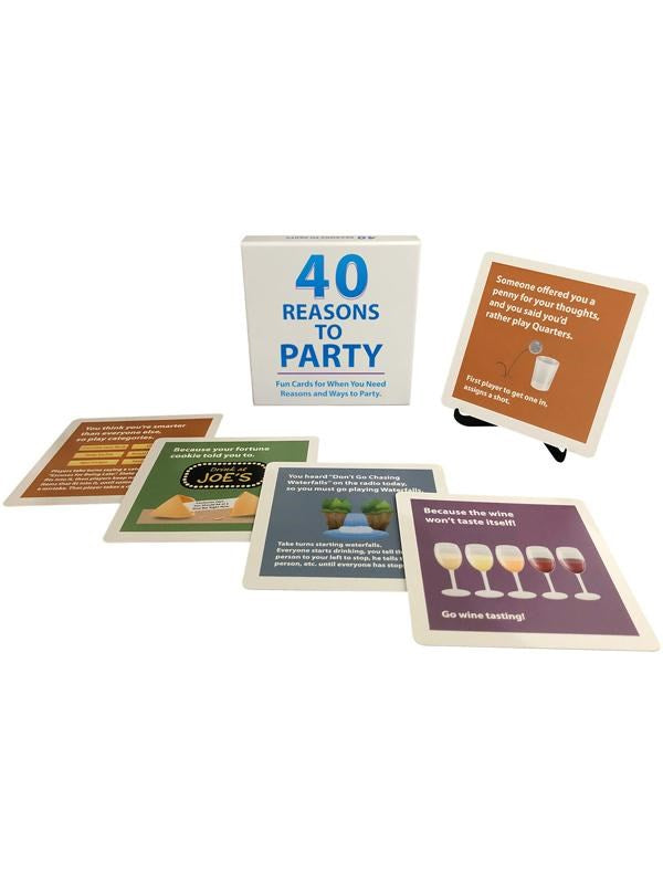 Kheper Games 40 Reasons to Party Adult Card Game - Sex Games, Coupons and Tricks
