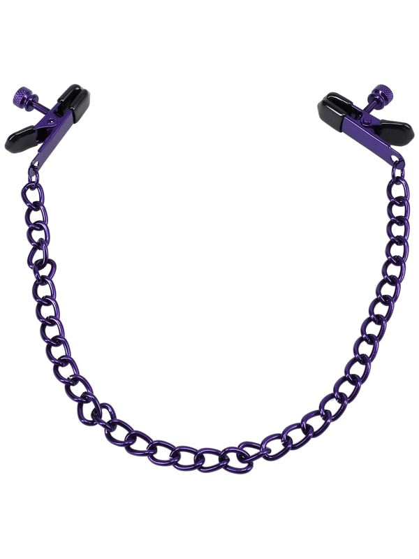 Kink Merci The Clover Nipple Clamps Purple - Nipple and Clit Clamps
