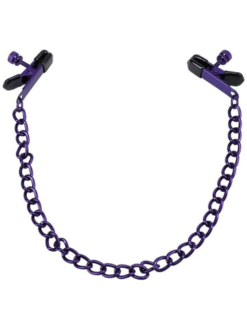 Kink Merci The Clover Nipple Clamps Purple - Nipple and Clit Clamps