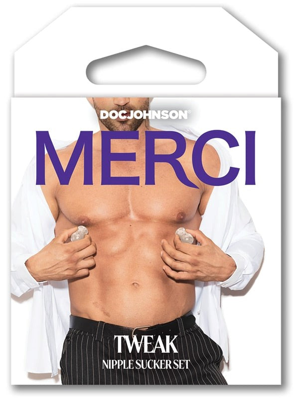 Kink Merci Tweak Nipple Sucker Set Clear - Breast and Nipple Toys