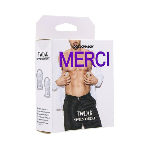 Kink Merci Tweak Nipple Sucker Set Clear - Breast and Nipple Toys