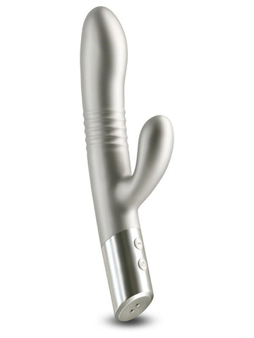 NS Novelties Royals Grace Recharable Rabbit Vibrator Metallic Champagne - Rabbit Vibrators