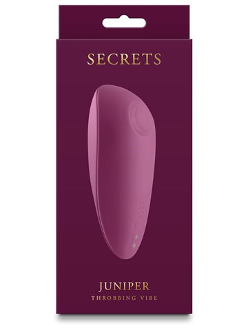 NS Novelties Secrets Juniper Throbbing Vibrator Ruby - Personal Massagers