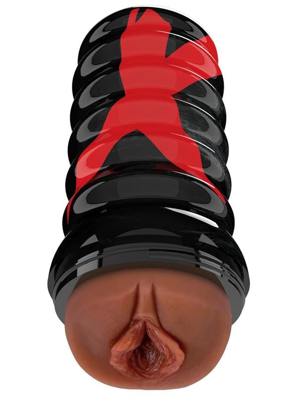 PDX Elite Air Tight Mens Pussy Stroker Brown - Masturbators and Strokers